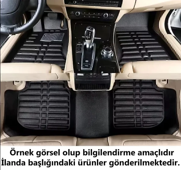 Citroen Jumpy (Sadece Ön Taraf) 2017 Sonrası 5D Havuzlu Karbon Dizayn Paspas Seti ürün görseli 1