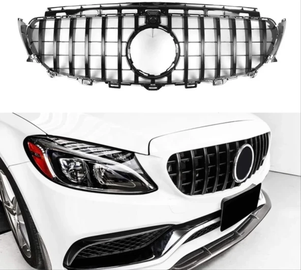 Mercedes W205 Uyumlu C Serisi 2019+ Panjur Gtr Siyah ürün görseli 1