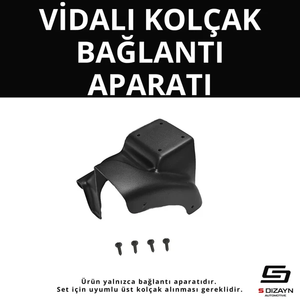 S-Dizayn Renault Megane 3 ABS Vidalı Kol Dayama Kolçak Alt Adaptör 2012-2016 A+Kalite ürün görseli 1
