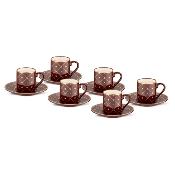 Jumbo Stellar 6 Kişilik Kahve Fincan Takımı ürün görseli 1