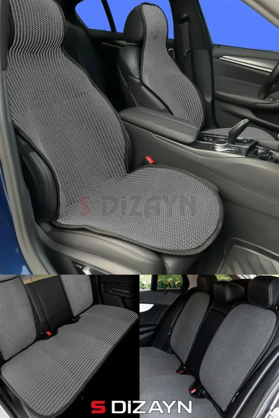 S-Dizayn Oto Koltuk Koruyucu Kılıf Set Füme Universal 2+3 Parça Ön Arka ürün görseli 1