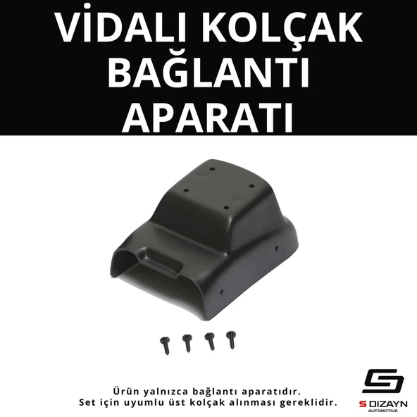 S-Dizayn Peugeot 301 ABS Vidalı Kol Dayama Kolçak Alt Adaptör 2012 Üzeri A+Kalite ürün görseli 1