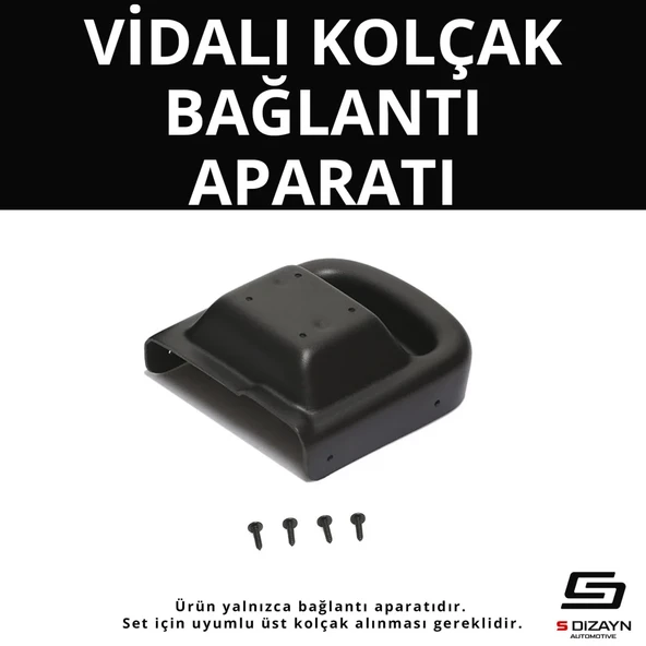 S-Dizayn Opel Astra J ABS Vidalı Kol Dayama Kolçak Alt Adaptör 2009-2016 A+Kalite ürün görseli 1
