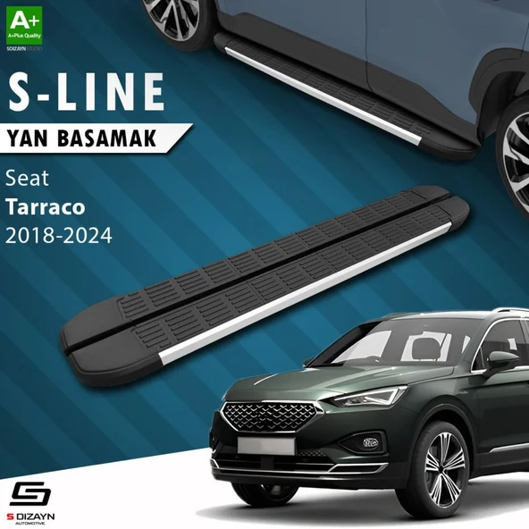 S-Dizayn Seat Tarraco S-Line Aluminyum Yan Basamak 193 Cm 2018-2024 A+ Kalite ürün görseli 1