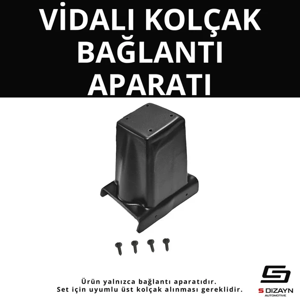 S-Dizayn Fiat Doblo ABS Vidalı Kol Dayama Kolçak Alt Adaptör 2010-2015 A+Kalite ürün görseli 1