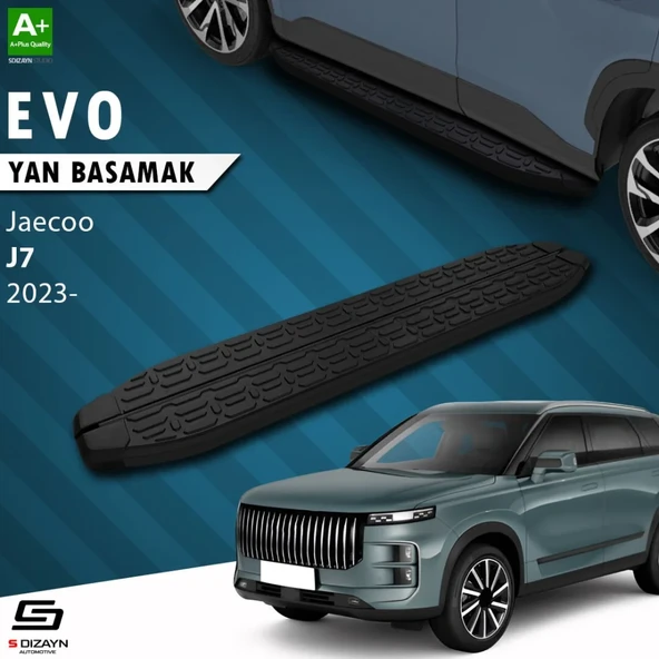 S-Dizayn Jaecoo J7 Evo Siyah Yan Basamak 183 Cm 2023 Üzeri ürün görseli 1
