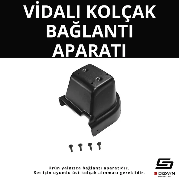 S-Dizayn Hyundai Accent Era ABS Vidalı Kol Dayama Kolçak Alt Adaptör 2006-2010 A+Kalite ürün görseli 1