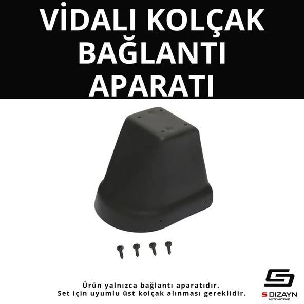 S-Dizayn Opel Corsa C ABS Vidalı Kol Dayama Kolçak Alt Adaptör 2001-2011 A+Kalite ürün görseli 1