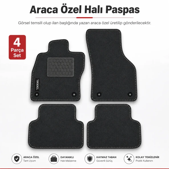 Sportage 2004-2010 Halı Paspas Araca Özel Üretim Yazılı ürün görseli 1