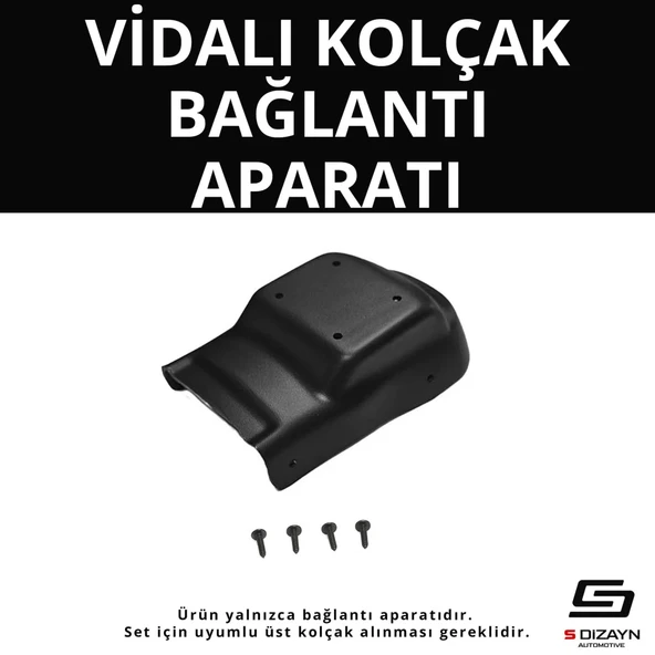S-Dizayn Opel Corsa D ABS Vidalı Kol Dayama Kolçak Alt Adaptör 2006-2013 A+Kalite ürün görseli 1