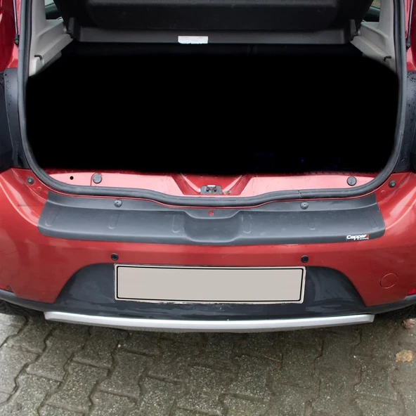 Dacia Sandero Arka Tampon Eşiği Koruma (ABS) Mat Siyah 2012 ve Sonrası ürün görseli 1
