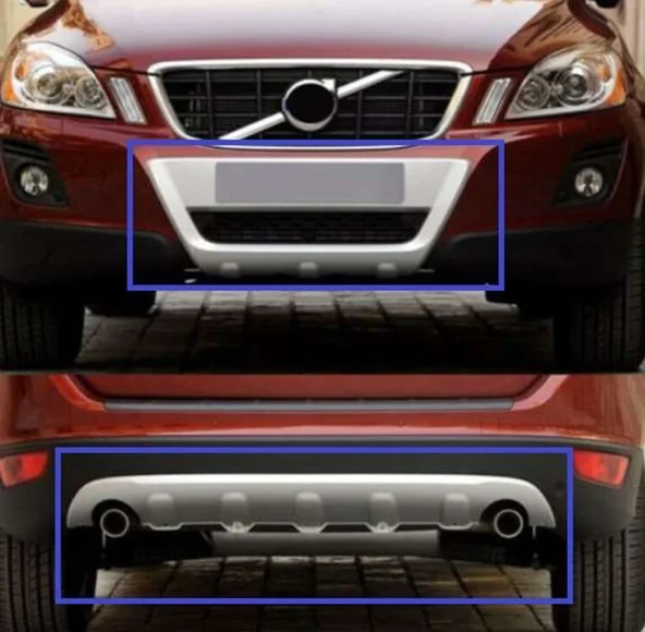 Volvo Xc60 Uyumlu 2009 2013 Ön Arka Koruma Difüzör Parça ürün görseli 1