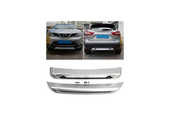 S-Dizayn Nissan Qashqai 2 Ön ve Arka Tampon Koruma Difüzör Seti 2016-2021 A+ Kalite ürün görseli 1