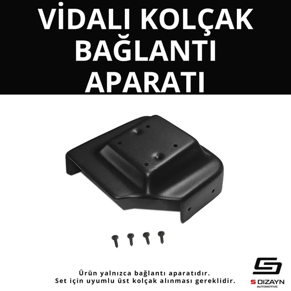 S-Dizayn Hyundai i20 ABS Vidalı Kol Dayama Kolçak Alt Adaptör 2014-2020 A+Kalite ürün görseli 1