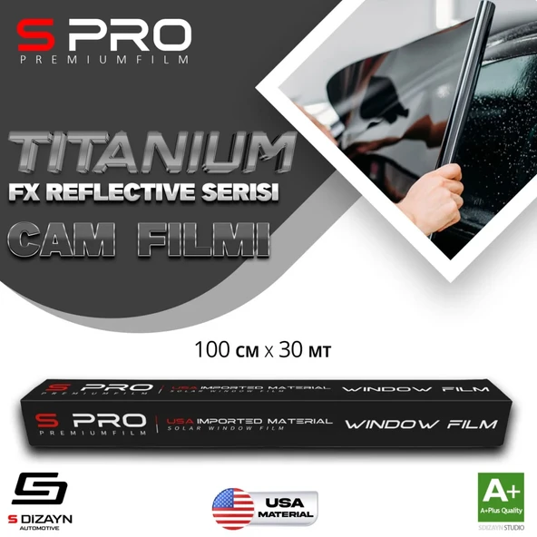 S Pro Cam Filmi Nano Titanium FX Seris 2PLY %50 50cm/30mt ürün görseli 1