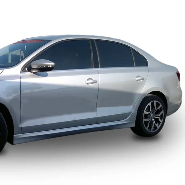 Volkswagen Jetta Uyumlu (2010-2017) Yan Marşpiyel Seti (Plastik) Parlak Siyah Boyalıdır ürün görseli 1