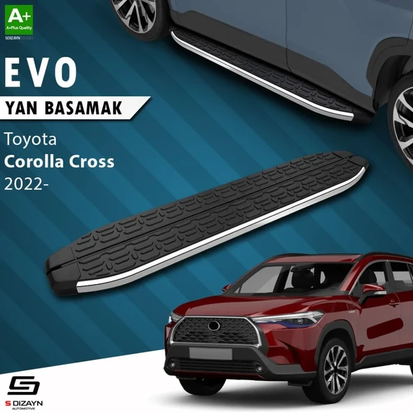 S-Dizayn Toyota Corolla Cross Evo Krom Yan Basamak 183 Cm 2022 Üzeri ürün görseli 1