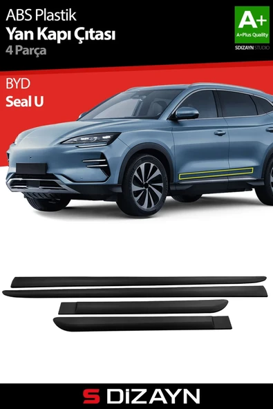 S-Dizayn BYD Seal U ABS Plastik Yan Kapı Koruma Çıtası 2022 Üzeri A+ Kalite ürün görseli 1