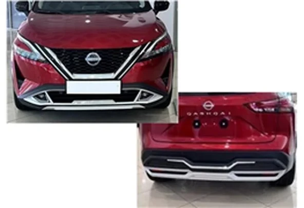 S-Dizayn Nissan Qashqai 3 Ön ve Arka Tampon Koruma Difüzör Seti 2021 Üzeri A+ Kalite ürün görseli 1