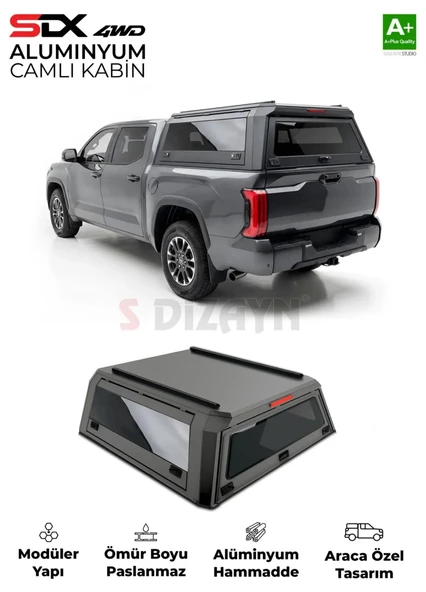 SDX Nissan Navara Aluminyum Pro Camlı Kabin 2015 Üzeri ürün görseli 1