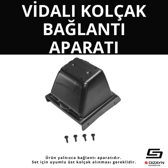 S-Dizayn VW Polo 5 ABS Vidalı Kol Dayama Kolçak Alt Adaptör 2009-2017 A+Kalite ürün görseli 1