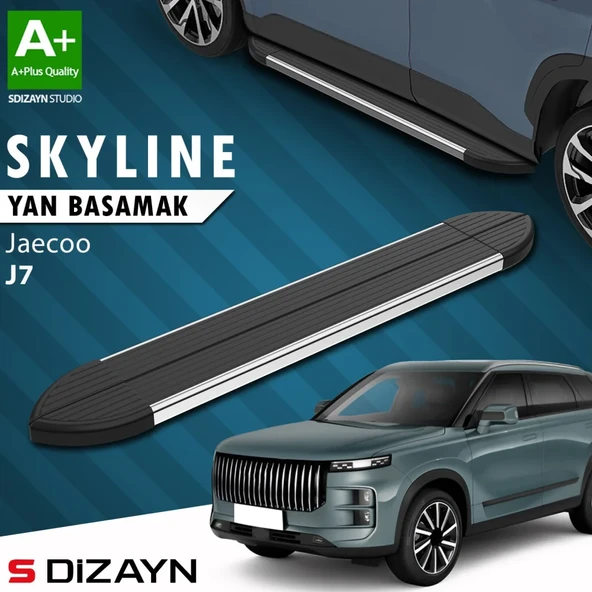 S-Dizayn Jaecoo J7 Skyline Krom Yan Basamak 183 Cm 2023 Üzeri A+ Kalite ürün görseli 1