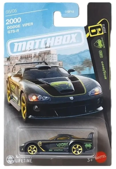 HOT WHEELS Matchbox 2000 Dodge Viper GTS-R 1:64 Model Araba ürün görseli 1