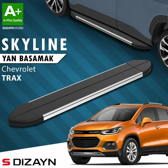 S-Dizayn Chevrolet Trax Skyline Krom Yan Basamak 163 Cm 2013-2022 A+ Kalite ürün görseli 1