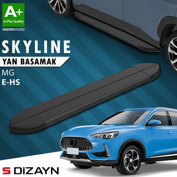 S-Dizayn MG E-HS Skyline Siyah Yan Basamak 183 Cm 2021-2024 A+ Kalite ürün görseli 1