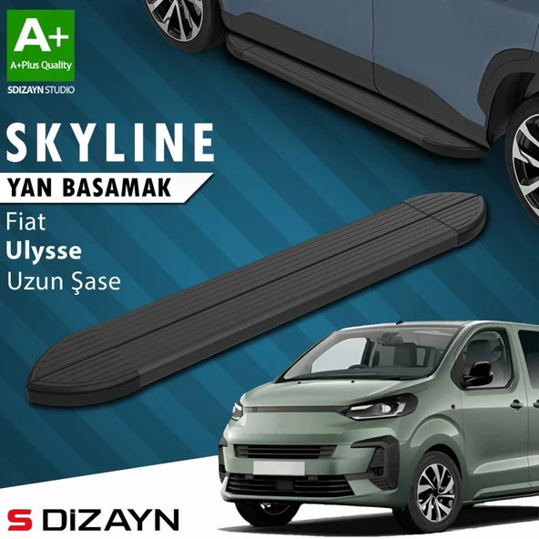 S-Dizayn Fiat Ulysse Skyline Siyah Yan Basamak 243 Cm 2022 Üzeri A+ Kalite ürün görseli 1