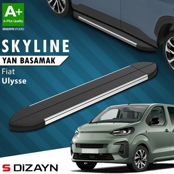 S-Dizayn Fiat Ulysse Skyline Krom Yan Basamak 213 Cm 2022 Üzeri A+ Kalite ürün görseli 1