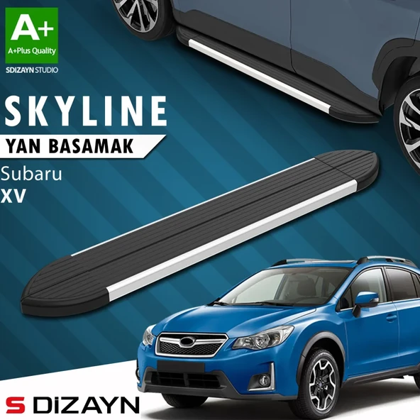 S-Dizayn Subaru XV Skyline Aluminyum Yan Basamak 173 Cm 2011-2017 A+ Kalite ürün görseli 1