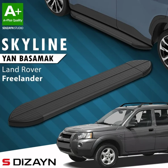S-Dizayn Land Rover Freelander Skyline Siyah Yan Basamak 163 Cm 1998-2006 A+ Kalite ürün görseli 1