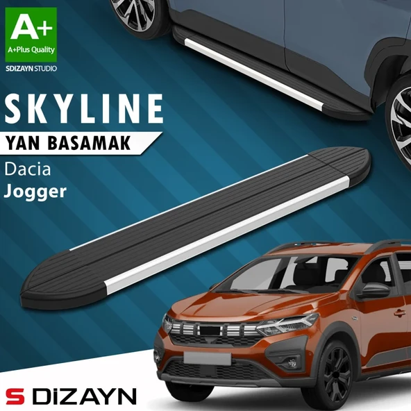 S-Dizayn Dacia Jogger Skyline Aluminyum Yan Basamak 213 Cm 2022 Üzeri A+ Kalite ürün görseli 1