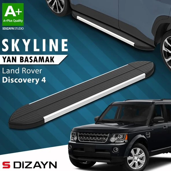 S-Dizayn Land Rover Discovery 4 Skyline Aluminyum Yan Basamak 193 Cm 2009-2016 A+ Kalite ürün görseli 1