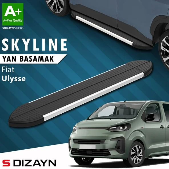 S-Dizayn Fiat Ulysse Skyline Aluminyum Yan Basamak 213 Cm 2022 Üzeri A+ Kalite ürün görseli 1