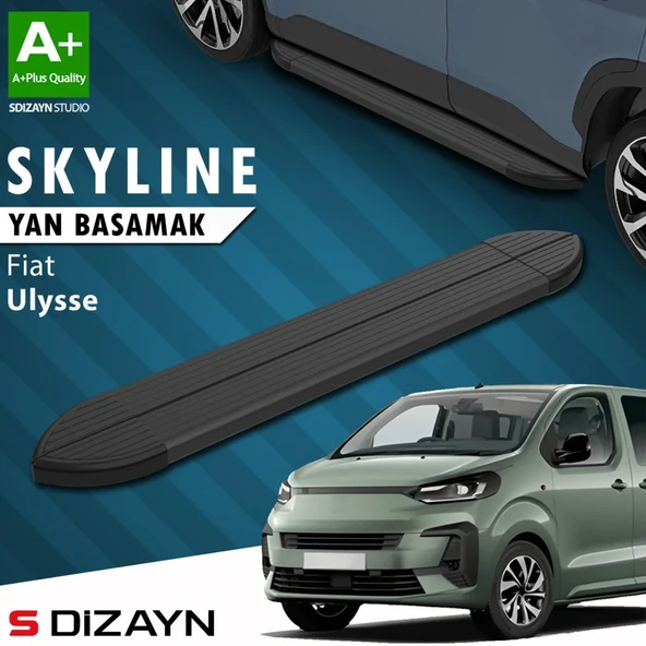 S-Dizayn Fiat Ulysse Skyline Siyah Yan Basamak 213 Cm 2022 Üzeri A+ Kalite ürün görseli 1