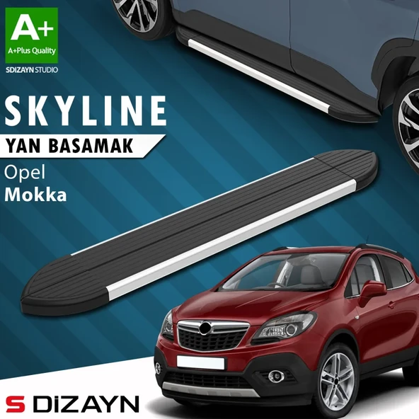 S-Dizayn Opel Mokka Skyline Aluminyum Yan Basamak 163 Cm 2012-2019 A+ Kalite ürün görseli 1