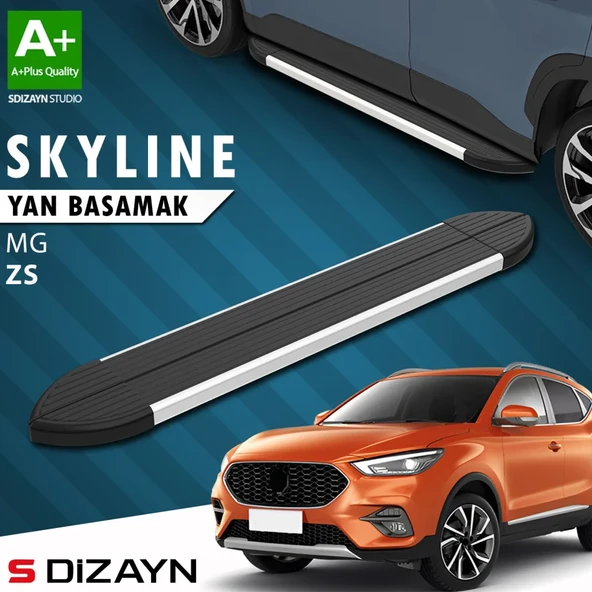 S-Dizayn MG ZS Skyline Aluminyum Yan Basamak 173 Cm 2018 Üzeri A+ Kalite ürün görseli 1