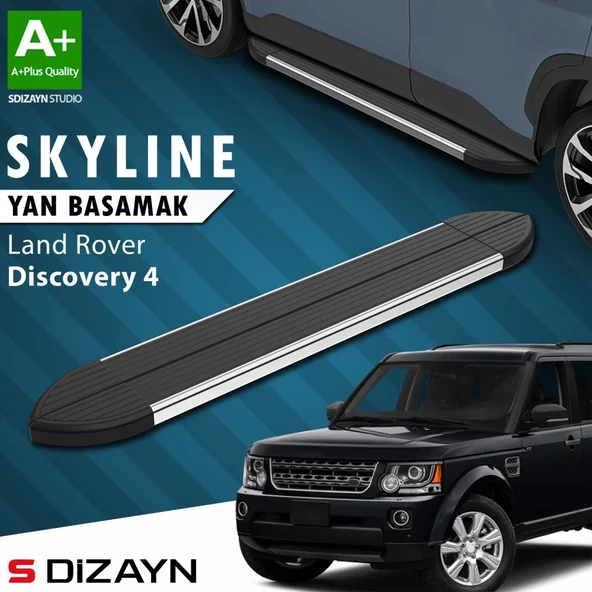 S-Dizayn Land Rover Discovery 4 Skyline Krom Yan Basamak 193 Cm 2009-2016 A+ Kalite ürün görseli 1