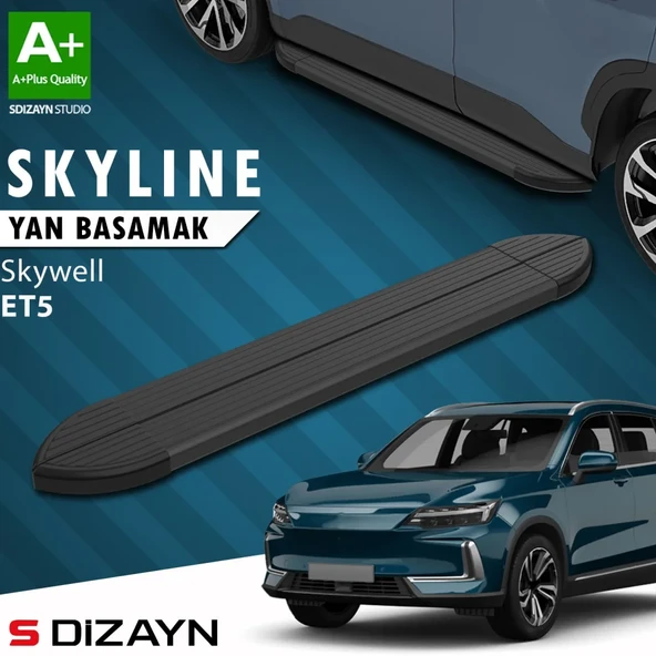 S-Dizayn Skywell ET5 Skyline Siyah Yan Basamak 193 Cm 2021 Üzeri A+ Kalite ürün görseli 1