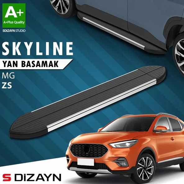 S-Dizayn MG ZS Skyline Krom Yan Basamak 173 Cm 2018 Üzeri A+ Kalite ürün görseli 1