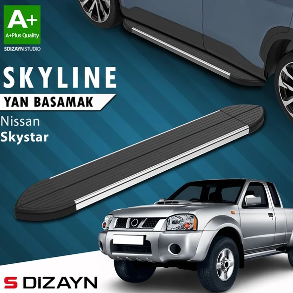 S-Dizayn Nissan Skystar Skyline Krom Yan Basamak 193 Cm 1996-2006 A+ Kalite ürün görseli 1