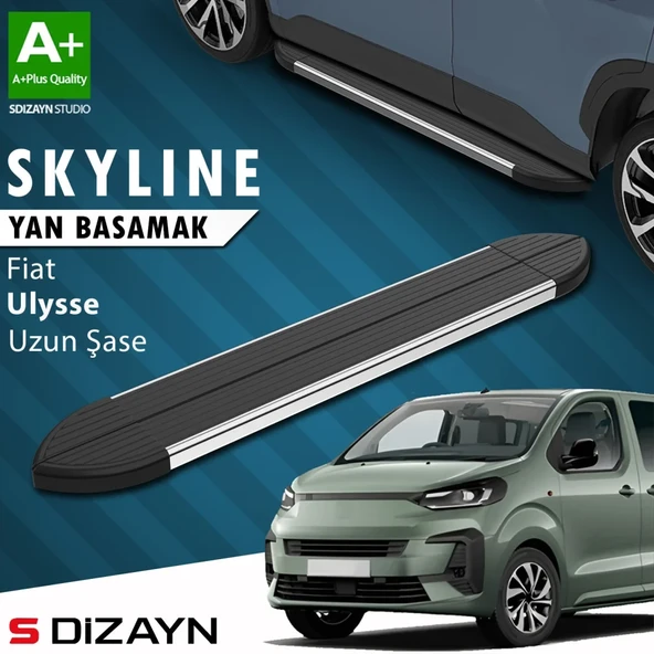 S-Dizayn Fiat Ulysse Skyline Krom Yan Basamak 243 Cm 2022 Üzeri A+ Kalite ürün görseli 1
