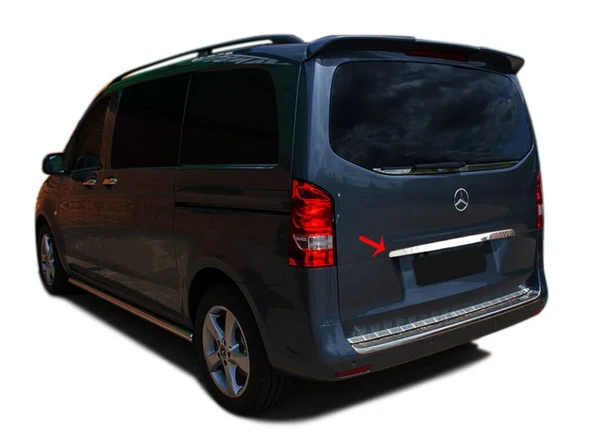 Mercedes Uyumlu Vito 2014 Sonrası Bagaj Çıtası Paslanmaz Çelik ürün görseli 1