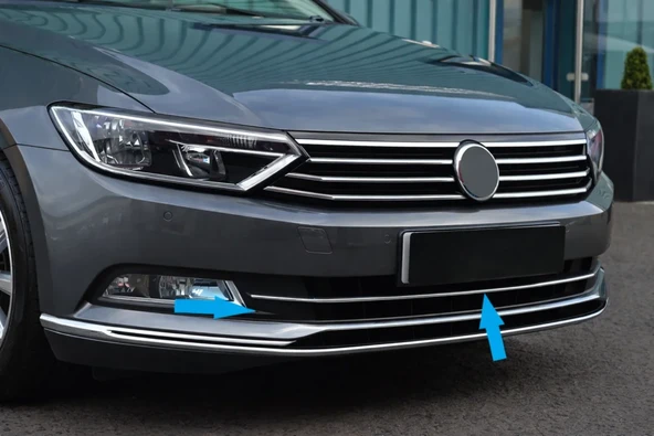 Volkswagen Uyumlu Passat B8 2019- Sis Farı Orta Çitası Paslanmaz Çelik ürün görseli 1