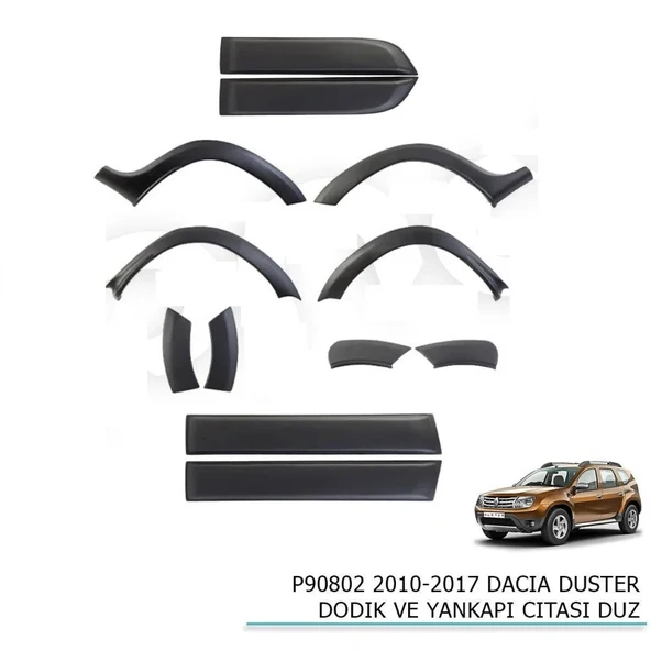 Dacia Duster Uyumlu Dodik Ve Yan Kapı Çıtası Dam 2010-2017 Parça ürün görseli 1