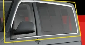 Volkswagen Uyumlu T5 Transporter 2003-2022 Uzun Şase Cam Çerçevesi Paslanmaz Çelik ürün görseli 1