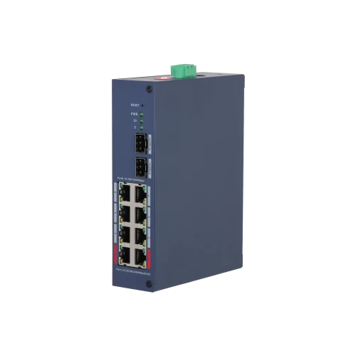 DAHUA CHS4210-8GT-110, 8 Port, Gigabit, PoE 110W, 2 Port Uplink, 2 Port SFP, Cloud Yönetilebilir, Switch ürün görseli 1