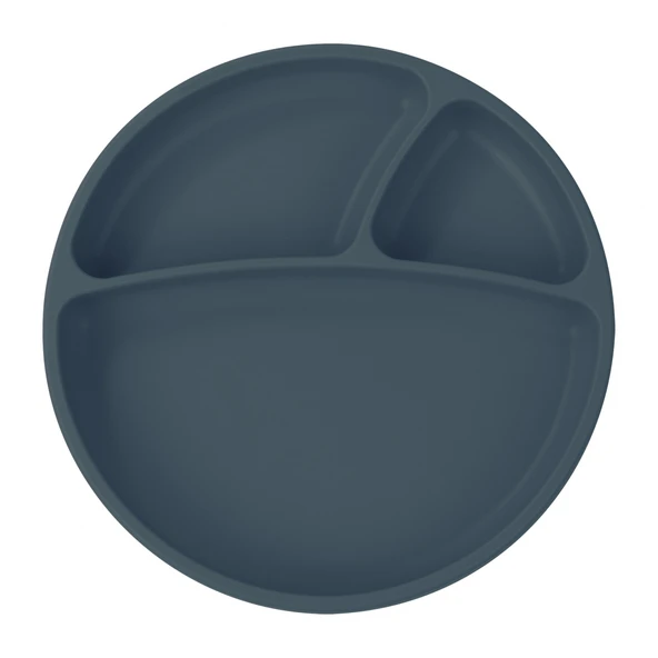 Oioi Porsiyon Vakum Tabanlı Silikon Tabak Deep Blue ürün görseli 1